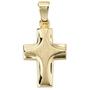 Anh�nger Kreuz 585 Gold Gelbgold mattiert Kreuz Anh�nger Goldkreuz 