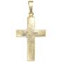Anh�nger Kreuz 333 Gold Gelbgold eismatt Kreuz Anh�nger Goldkreuz
