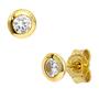 Ohrstecker rund 333 Gold Gelbgold 2 Zirkonia Ohrringe Goldohrstecker 