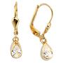 Boutons Tropfen 333 Gelbgold 2 Zirkonia Ohrh�nger Goldohrringe 