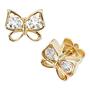Ohrstecker Schmetterling 333 Gold Gelbgold 4 Zirkonia Goldohrstecker 