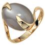 Damen Ring 585 Gold Gelbgold 1 Mondstein Goldring (Gr��e: 52)