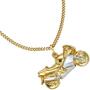 Anh�nger Motorrad 333 Gold Gelbgold bicolor