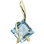 Anh�nger 375 Gold Gelbgold 1 Edeltopas blau Gold Anh�nger