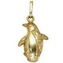 Kinder Anh�nger Pinguin 333 Gold Gelbgold teil matt Kinderanh�nger