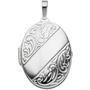 Medaillon oval f�r 2 Fotos 925 Sterling Silber Anh�nger zum �ffnen 