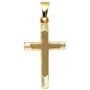 Anh�nger Kreuz 333 Gold Gelbgold mattiert Kreuz Anh�nger Goldkreuz 