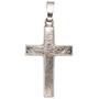 Anh�nger Kreuz 375 Gold Wei�gold eismatt Kreuz Anh�nger Goldkreuz 