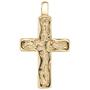 Anh�nger Kreuz 585 Gold Gelbgold geh�mmert Kreuz Anh�nger Goldkreuz 