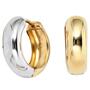 Creolen rund 333 Gelbgold bicolor Ohrringe Goldohrringe Goldcreolen 