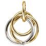 Anh�nger 585 Gold Gelbgold Wei�gold bicolor 1 Diamant verschlungen