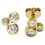 Ohrstecker 333 Gold Gelbgold 6 Zirkonia Ohrringe Goldohrstecker 