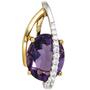 Anh�nger 585 Gelbgold Wei�gold 11 Diamanten Brillanten 1 Amethyst