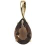 Anh�nger Tropfen 333 Gold Gelbgold 1 Rauchquarz braun Gold Anh�nger
