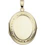 Medaillon oval 585 Gelbgold Anh�nger zum �ffnen 