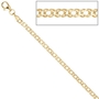 Zwillings-Panzerkette 333 Gelbgold 2,7 mm 50 cm Gold Kette Goldkette