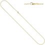Weit-Ankerkette 585 Gelbgold 2 mm 45 cm Karabiner Halskette 
