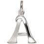 Anh�nger Buchstabe A 925 Sterling Silber matt BuchstabenAnh�nger 