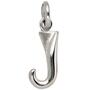Anh�nger Buchstabe J 925 Sterling Silber matt Buchstabenanh�nger 