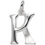 Anhnger Buchstabe K 925 Sterling Silber matt Buchstabenanhnger 