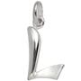 Anhnger Buchstabe L 925 Sterling Silber matt Buchstabenanhnger 