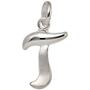 Anhnger Buchstabe T 925 Sterling Silber matt Buchstabenanhnger 