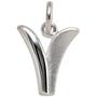 Anh�nger Buchstabe V 925 Sterling Silber matt Buchstabenanh�nger 