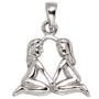 Anh�nger Sternzeichen Zwilling 925 Sterling Silber 