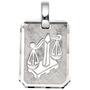 Sternzeichen Anh�nger Waage aus 925 Sterling Silber teilmattiert 