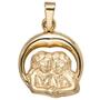 Anh�nger Sternzeichen Zwilling 375 Gold Gelbgold matt 