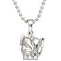 Kinder Anh�nger Elefant 925 Sterling Silber rhodiniert mattiert