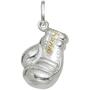 Kinder Anh�nger Boxhandschuh 925 Silber bicolor vergoldet