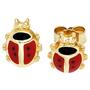 Kinder Ohrstecker Marienk�fer rot 333 Gold Gelbgold Ohrringe Kinderohrringe 