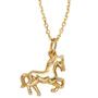 Kinder Anh�nger Pferd 333 Gelbgold Pferdeanh�nger