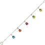 Kinder Armband mit bunten Marienk�fer Anh�ngern 925 Silber 16 cm 