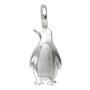 Anh�nger Pinguin 925 Sterling Silber rhodiniert teilmattiert 