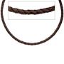 Leder Halskette Kette Schnur braun 60 cm Karabiner 925 Sterling Silber