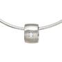Anh�nger 925 Sterling Silber matt mattiert 1 Diamant Brillant 0,05ct.