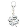 Einh�nger Charm Kleeblatt 925 Sterling Silber rhodiniert 