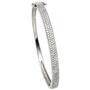 Armreif Armband 925 Sterling Silber mit Zirkonia Klappverschluss 