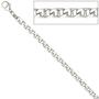 Halskette Kette 925 Sterling Silber rhodiniert 60 cm Silberkette Karabiner