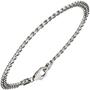Panzerarmband 925 Sterling Silber rhodiniert 19 cm - 3,6 mm Karabiner 