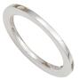 Damen Ring 585 Gold Wei�gold Wei�goldring schmal schlicht (Gr��e: 56) 