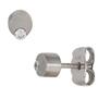 Ohrstecker 950 Platin mattiert 2 Diamanten Brillanten 0,08ct. 