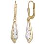 Boutons 333 Gold Gelbgold teilrhodiniert 6 Zirkonia Ohrringe Ohrh�nger 