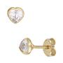Ohrstecker Herz 333 Gelbgold 2 Zirkonia 