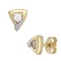 Ohrstecker 333 Gelbgold teilrhodiniert 2 Zirkonia 