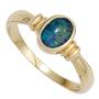 Damen Ring 585 Gold Gelbgold 1 Opal-Triplette Goldring Opalring (Gr��e: 52) 