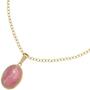 Anh�nger oval 585 Gold Gelbgold 1 Rhodochrosit rosa Goldanh�nger