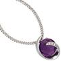 Anh�nger 585 Wei�gold 1 Amethyst lila 5 Diamanten Brillanten 0,02ct